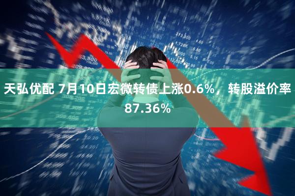 天弘优配 7月10日宏微转债上涨0.6%，转股溢价率87.36%